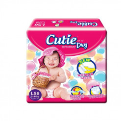 CUTIE DRY BABY DIAPERS L 56S