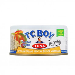 TC BOY TUNA IN  SUNFLOWER OIL 180 GM