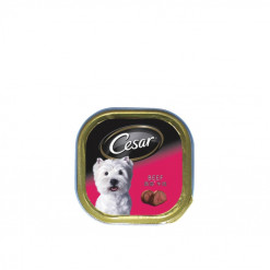 CESAR DOG FOOD BEEF 100GM TRAY