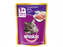 WHISKAS MACKEREL POUCH 85GM