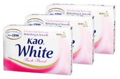 KAO WHITE SOAP FLORAL 130GMX3