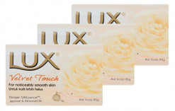 LUX SOAP VELVET TOUCH 80GMX3