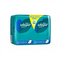 WHISPER HEAVY FLOW OVERNIGHT WING 16SX2