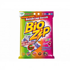 BIO ZIP DETERGENT POWDER COLOUR 3.8KG