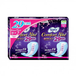SOFY SIDE GATHER COMFORT NIGHT SLIM WING 29CM 14SX2