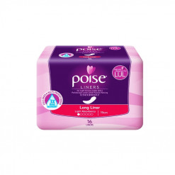 POISE LONG LINER 16'S-19cm