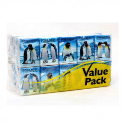 PREMIER HANKY PACK TISSUE 4X10X10S