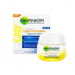 GARNIER LIGHT COMPLETE NIGHT YOGHURT SLEEPING MASK 50ML