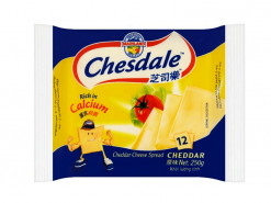 CHESDALE SLICED CHEESE 12S/250GM