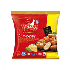 AYAMAS CHICKEN COCKTAIL SAUSAGE  CHEESE 500GM