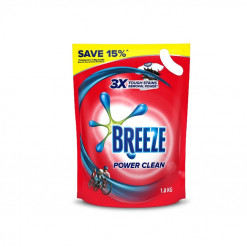 BREEZE LIQUID DETERGENT REFILL POWER CLEAN 1.8KG