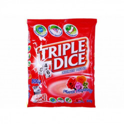 TRIPLE DICE DETERGENT POWDER FLORAL 800GM