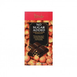 ALFREDO HAZELNUT DARK  BAR 100GM SUGAR FREE