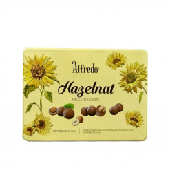 ALFREDO HAZELNUT  MILK TIN 180 GM TIN