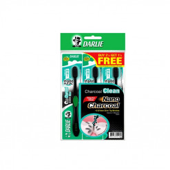 DARLIE CHARCOAL CLEAN REGULAR TOOTHBRUSH SOFT  2+1