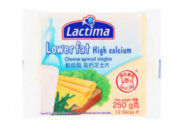 LACTIMA CHEESE HIGH CAL LOW FAT SLICES 250GM/12'S