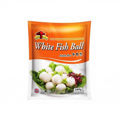MUSHROOM BRAND WHITE FISH BALL 500GM