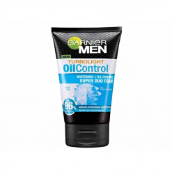 GARNIER MEN TURBO LIGHT OIL CONTROL WHITENING+OIL CONTROL DUO FOAM 100ML