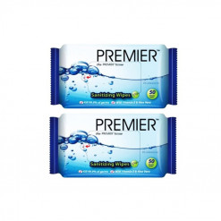 PREMIER SANITIZING WIPES 50S  X 2