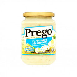 PREGO PASTA SAUCE CARBONARA MUSHROOM 665G