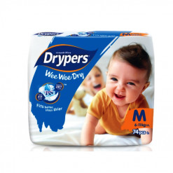 DRYPERS WEE WEE DRY MEGA PACK M 74S
