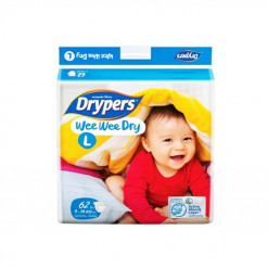 DRYPERS WEE WEE DRY MEGA PACK L 62S