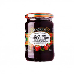 MACKAYS THREE BERRY PRESERVE JAM 340GM
