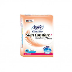 SOFY PANTYLINERS REGULAR UNSCENTED 17.5CM 34S