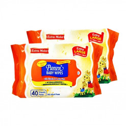 PUREEN BABY WIPE 40SX2