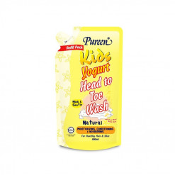 PUREEN KIDS YOGURT HEAD TO TOE WASH REFILL NATURAL 600ML