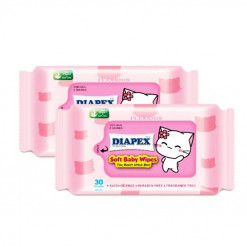 DIAPEX BABY WIPES 30'SX2