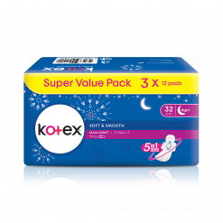 KOTEX SS MAXI NIGHT WING-32CM-12SX3