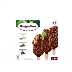 HAAGEN-DAZS I.C.STICKBAR 80MLX3S-G.TEA/CHOC ALM/W&