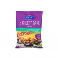 EMBORG 3 CHEESE BAKE 200GM-SHREDDED