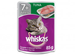 WHISKAS ADULT 7 + TUNA POUCH 85G