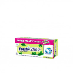 FRESH&WHITE TOOTHPASTE-NAT FRESH MINT 225GMX2S