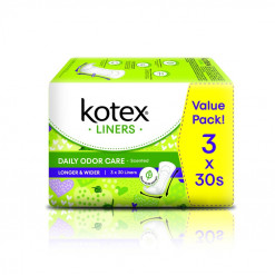 KOTEX FRESH LINER L&WIDER DAUN SIRIH 30SX3