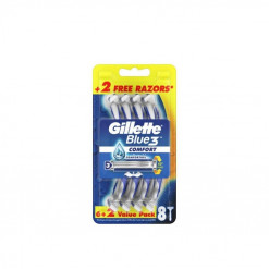 GILLETTE BLUE III DISPOSABLE 8S COMFORT