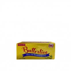 OKI BUTTERLIVE OLIVE OIL B.SPREAD UNSALTED 250GM