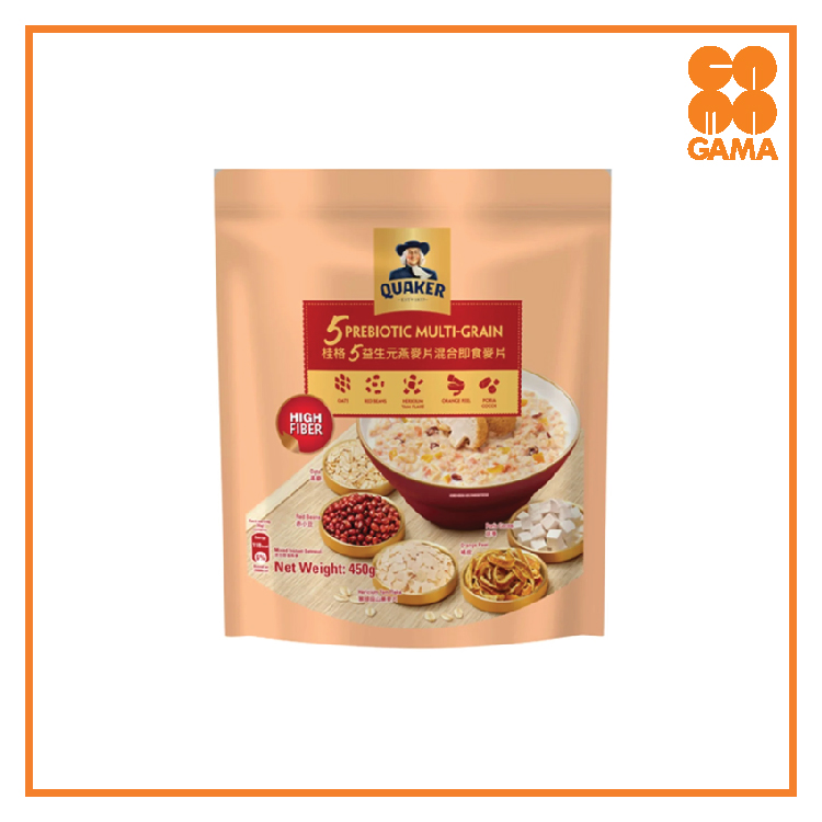 0472273-QUAKER FIVE PREBIOTIC MULTIGRAIN 450GM(EX ENG)