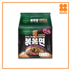 BIBIGO STIR-FRIED RAMYUN SMOKY K-CHICKEN 122GMX4S