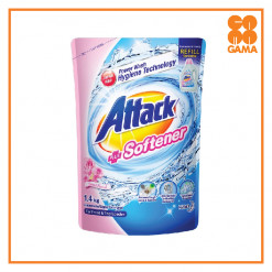 KAO ATTACK LIQ+DET/SOFTENER 1.4L-REFILL