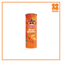 MISTER P/CHIPS HOT/SPICY 125GM