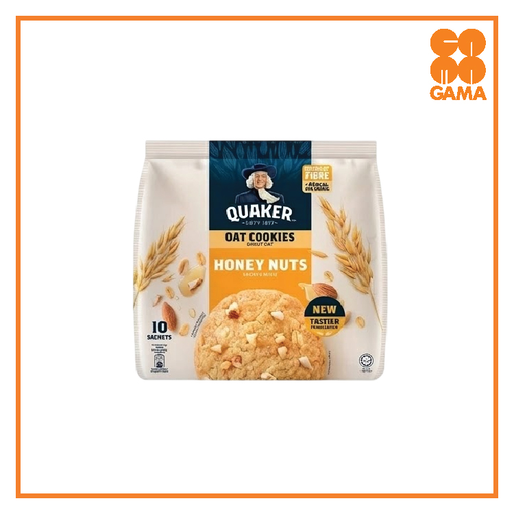 QUAKER OAT COOKIES HONEY NUTS 270GM HONEY NUTS