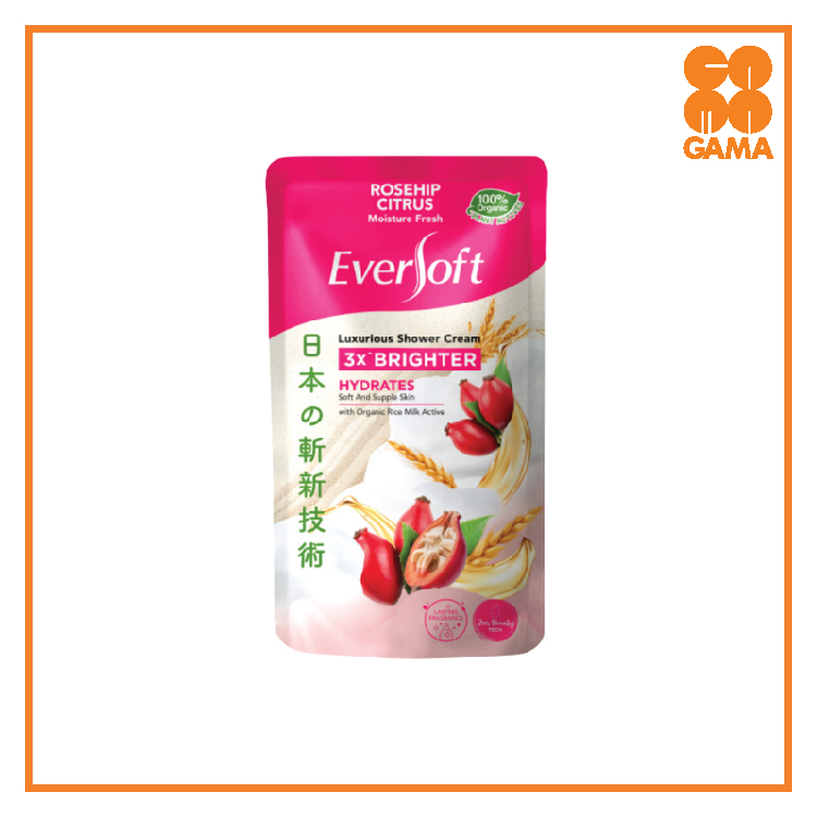 0455466-EVERSOFT SHOWER ROSEHIP POUCH 550G