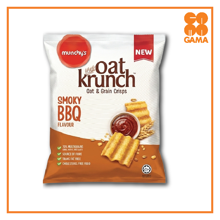 0486435-MUNCHYS OAT KRUNCH OAT&GRAIN C.SMOKY BBQ 70GM