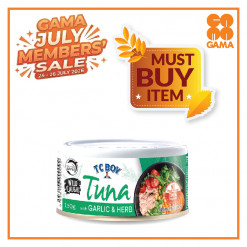 TC BOY TUNA GARLIC &HERB 150GM