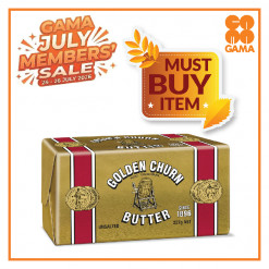 GOLDEN CHURN BUTTER 227GM-UNSALTED(FOILED WRAP.)