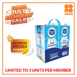 D/L MILK UH PF FULL CREAM 1LIT X 4S-ECO PACK