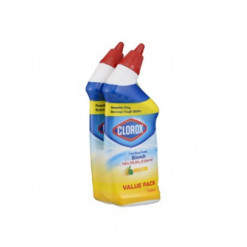 CLOROX TOILET BOWL CLR W/BLEACH LEMON 500MLX2S